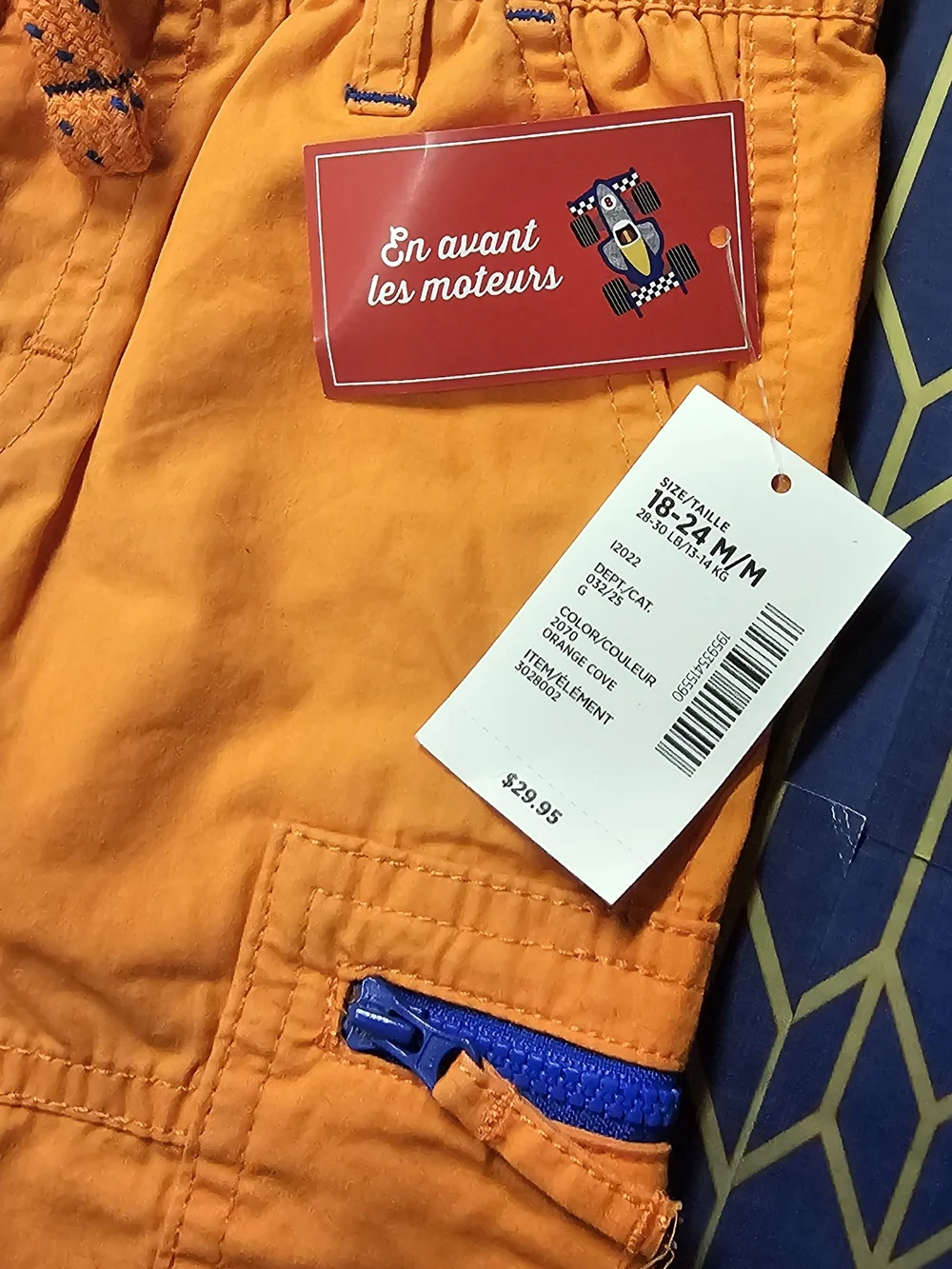 Gymboree Orange Cargo Shorts with Playful Pup Tee Set